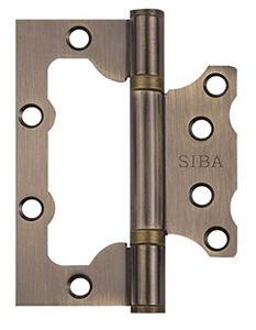 Петля дверная карточная Siba 2BB (100х38х3 мм) AB античная бронза