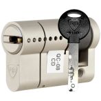 Циліндр RB-Locks Keylocx 40.5(30.5х10) 5KEY ключ-половинка матовий нікель