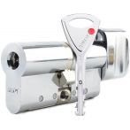 Циліндр Abloy Protec 2 87 (46x41T) 3KEY ключ-тумблер CY323 CR хром