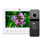 Комплект відеодомофону NeoLight Kappa+ HD WF white 7 дюймів та панелі виклику NeoLight SOLO FHD Graphite