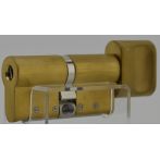 Циліндр Abloy Protec 2 87 (46x41T) 0KEY ключ-тумблер матове золото