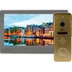 Комплект відеодомофона Light Vision 7" AMSTERDAM FHD Grey+RIO FHD Gold