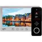 Комплект відеодомофона Light Vision 7" AMSTERDAM FHD White+RIO FHD Black