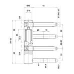 Завіса Otlav CF495160H102-CG495160H102 біхромат