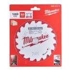 Диск пиляльний PFTE THIN KERF Ø140х20х16мм 18 зуб Milwaukee