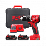 Дриль-шурупокрут акумуляторний безщітковий MILWAUKEE M18 BLDDRC-202C 61Нм Milwaukee