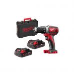 Дриль-шурупокрут акумуляторний MILWAUKEE, M18 BDD-202С, 50Нм