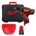 Дриль-шурупокрут MILWAUKEE M12 BDD-201C крутящий момент 30 Нм 