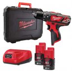 Дриль-шуруповерт MILWAUKEE M12 BDD-202C обертовий момент 30 Нм