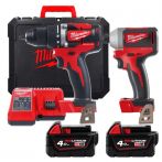 Набір інструментів MILWAUKEE M18 CBLPP2B-402C 