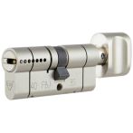 Циліндр RB-Locks Keylocx 95(60x35T) 0KEY ключ-тумблер матовий нікель