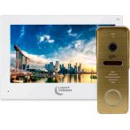 Комплект відеодомофона Light Vision 7" SINGAPORE FHD White+RIO FHD Gold