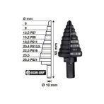 Свердло ступінчасте Step Drill для електриків PG7-PG21 з кроком 2мм Milwaukee