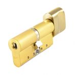 Циліндр Abloy Protec 2 92 (46x46T) 0KEY ключ-тумблер CY323 матове золото