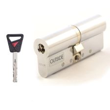 Цилиндр Abloy Novel 90 (42.5x47.5) 3KEY дл.кл. ключ-ключ CY322 CR хром