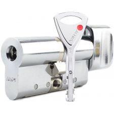 Циліндр Abloy Protec 2 87 (41x46T) 5KEY ключ-тумблер CY323 CR хром