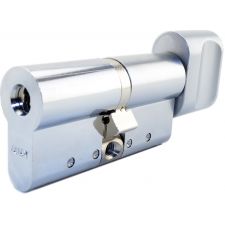 Циліндр Abloy Protec 2 172 (91x81T) 0KEY ключ-тумблер CY323 CR/HCR хром/матовий хром