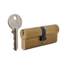 Циліндр CISA LL 08010 80 (35x45) 3KEY ключ-ключ латунь матова