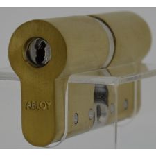 Циліндр Abloy Protec 2 97 (46x51) 5KEY ключ-ключ матове золото