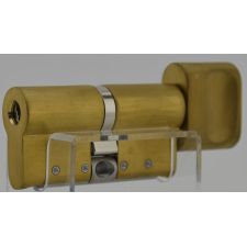 Циліндр Abloy Protec 2 87 (56x31T) 5KEY ключ-тумблер матове золото