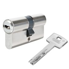 Цилиндр Abus Vela compact 1000 95 (45x50) 3KEY ключ-ключ никель-сатин