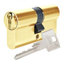 Циліндр Abus Vitess 1000 Compact 90 (45x45) 5KEY ключ-ключ полірована латунь