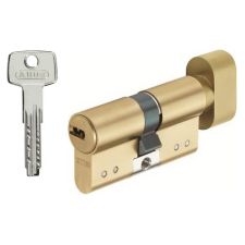 Цилиндр Abus D15 90 (45x45T) 5KEY ключ-тумблер матовая латунь