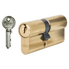 Цилиндр Abus E50 70 (35x35) 3KEY ключ-ключ матовая латунь