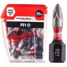 Біта SHOCKWAVE MILWAUKEE, PZ1, 25мм, (25шт)