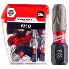 Біта SHOCKWAVE MILWAUKEE, PZ3, 25мм, (25шт)