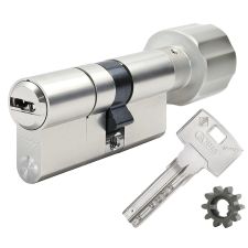 Циліндр з шестернею Abus Bravus 1000MX 190 (150x40T) 5KEY ключ-тумблер нікель-сатин
