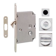 Ручка на раздв. двері Fimet 3667R F04+LOCK+MQ хром (комплект wc)