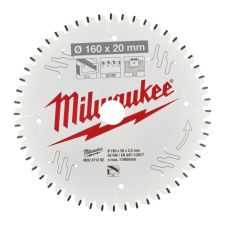 Диск пиляльний Alu PFTE Ø160х20х22мм 52 зуб Milwaukee