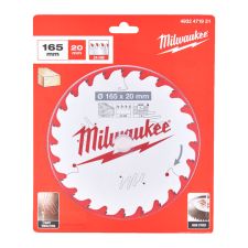 Диск пиляльний PFTE THIN KERF MILWAUKEE, діаметр 165х20х1,6мм, 24 зуб.