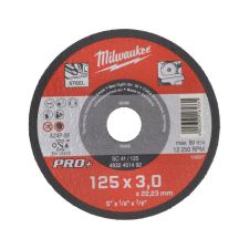 Диск відрізний по металу MILWAUKEE, SC 41/125х3 PRO+, 125мм