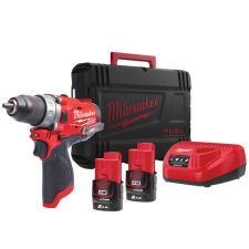 Дриль-шурупокрут акумуляторний MILWAUKEE, M12 FDD-202X, 37Нм