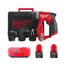 Дриль-шурупокрут акумуляторний MILWAUKEE, M12 FDDXKIT-202X, 34 Нм (+ зар.пр., 2 акум. Х2Аг, 4 насад.