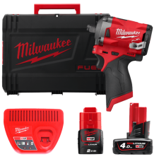 Гайкокрут акумуляторний 1/2" MILWAUKEE, M12 FIWF12-422X, 339 Нм, (+2 акумулятори, зарядний пристрій,