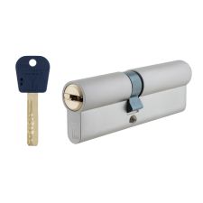 Цилиндр Mul-t-lock Integrator 90 (40x50) 6KEY ключ-ключ VIP NST никель-сатин