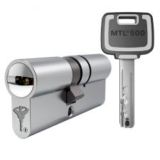 Цилиндр Mul-t-lock MTL500 54 (27x27) 3KEY ключ-ключ NST никель-сатин