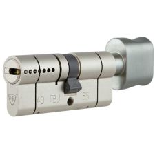 Циліндр RB-Locks Keylocx 100(55x45T) 5KEY ключ-тумблер матовий нікель/матовий хром 