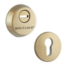 Броненакладка накладная Mul-t-lock SL3 58-63мм SB полированное золото