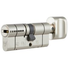 Циліндр RB-Locks Keylocx 95(60x35T) 0KEY ключ-тумблер матовий нікель