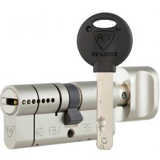 Циліндр RB-Locks Keylocx 90(35x55T) 5KEY ключ-тумблер матовий нікель