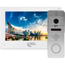 Комплект відеодомофона Light Vision 7" SINGAPORE FHD White+RIO FHD Silver